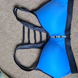PINK Victoria's Secret Sports Bra Front Close